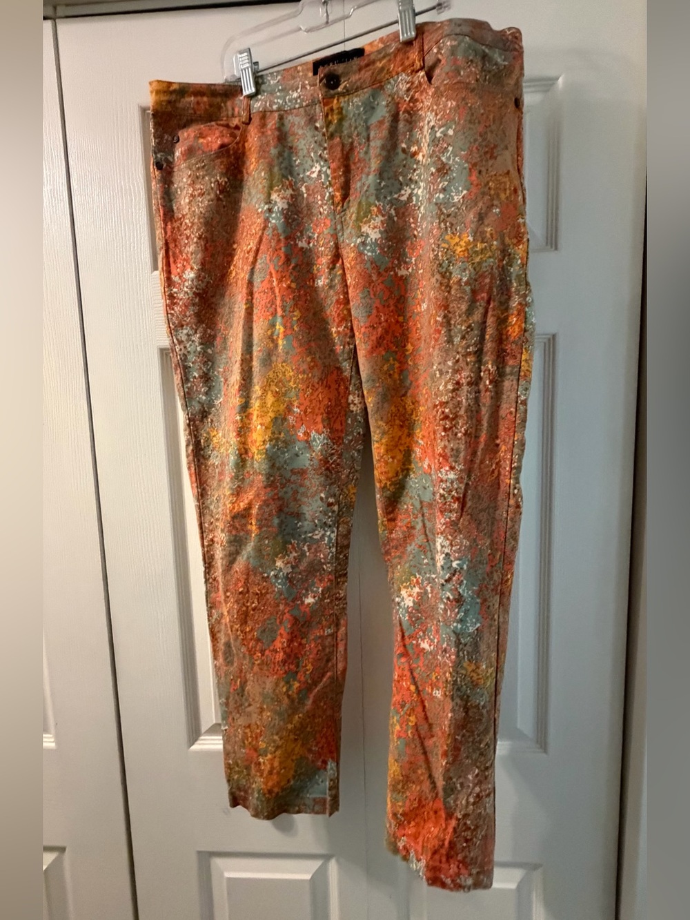 Peruvian Connection Women’s Abstract Print Ankle Pants Size 12